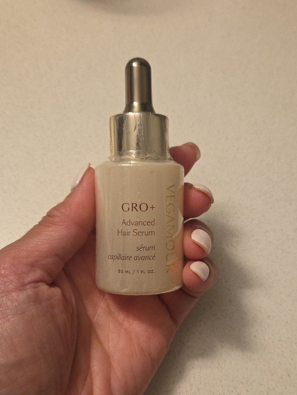 Vegamour GRO+ Advanced Hair Serum — Cream Dropper Bottle